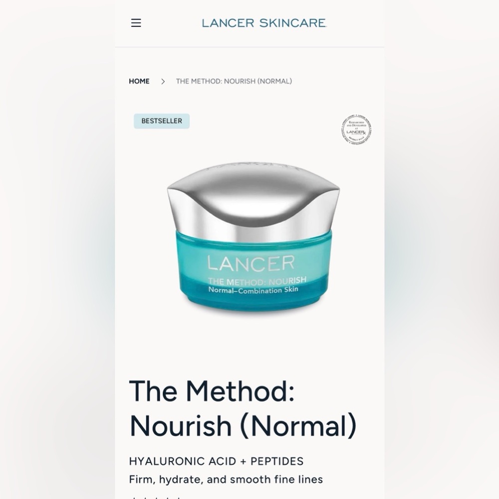 Lancer The Method: Nourish‎ 1.7 oz